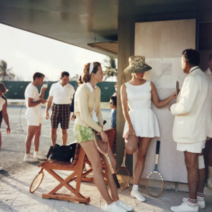 Tennis club vintage scene